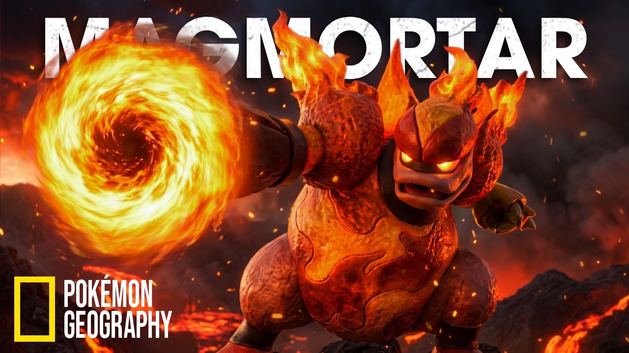 NatGeo: Magmortar - The Living Volcano | 3,600&deg;F Thermal Core (Real-Life Pok&eacute;mon)