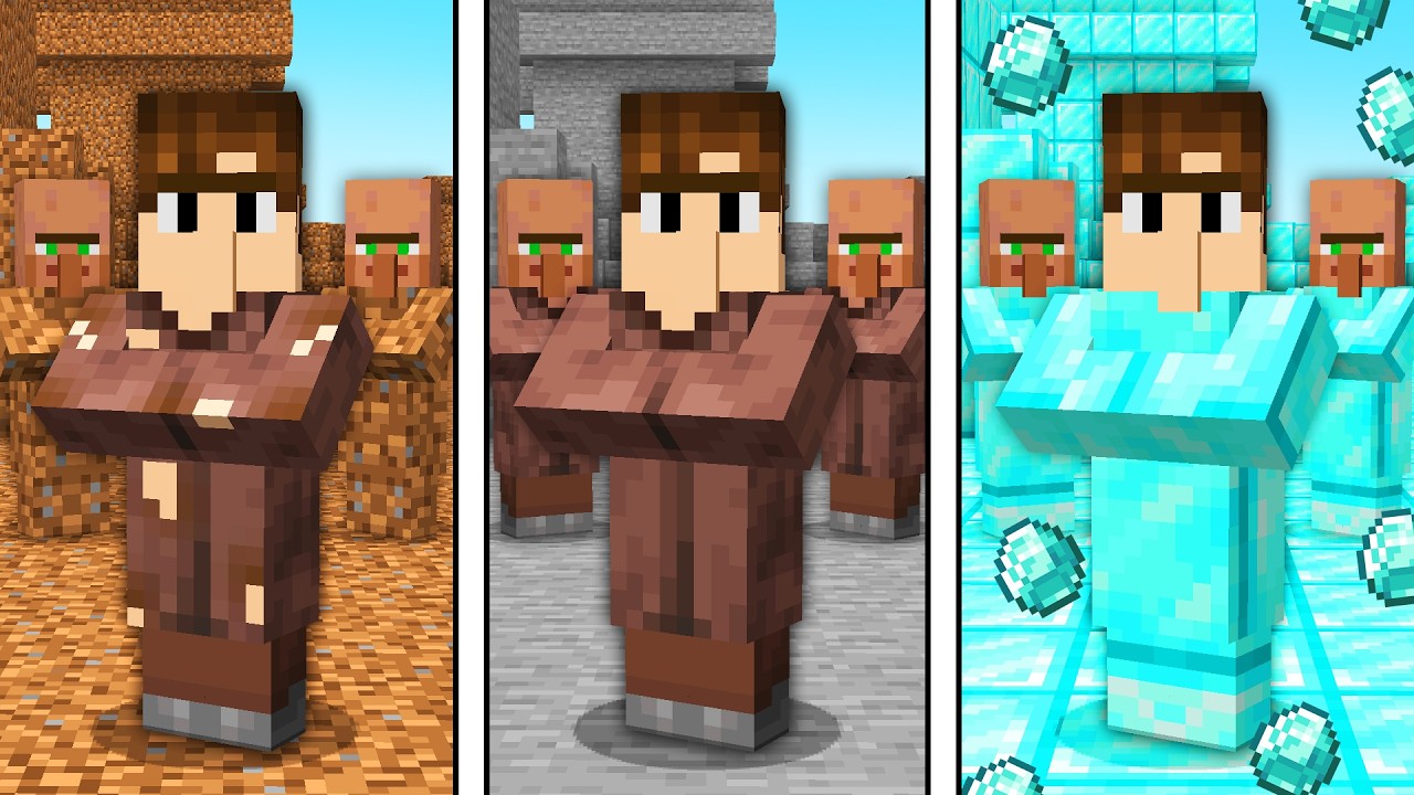JE SUIS ENTRÉ Dans La CIVILISATION Des VILLAGEOIS Dans Minecraft !