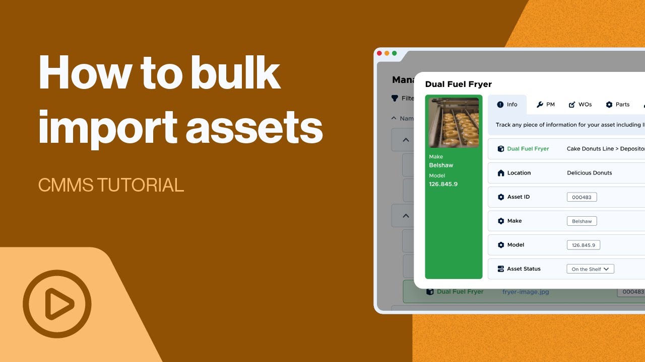 How to Bulk Import Assets | CMMS Tutorial