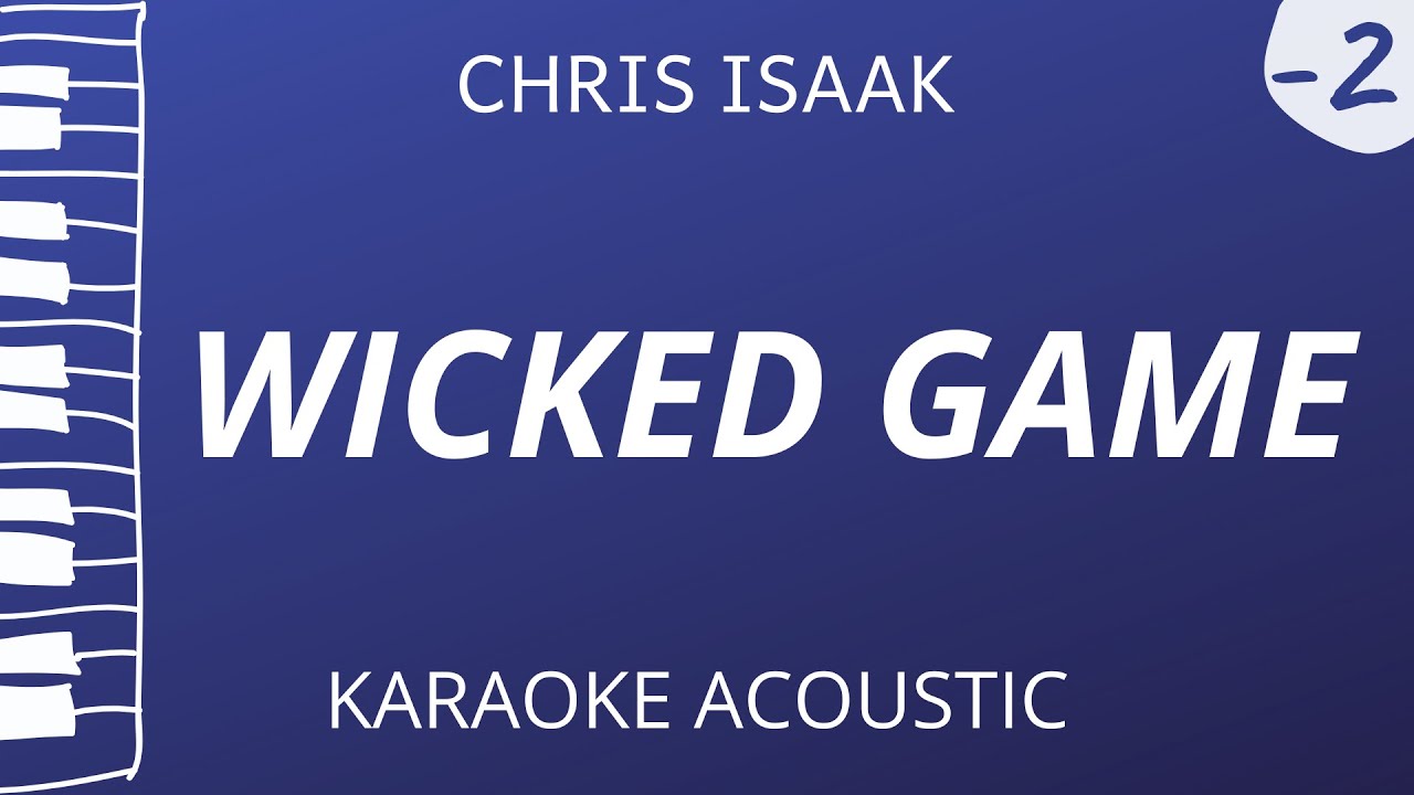 Wicked Game - Chris Isaak (Acoustic Karaoke) Lower Key