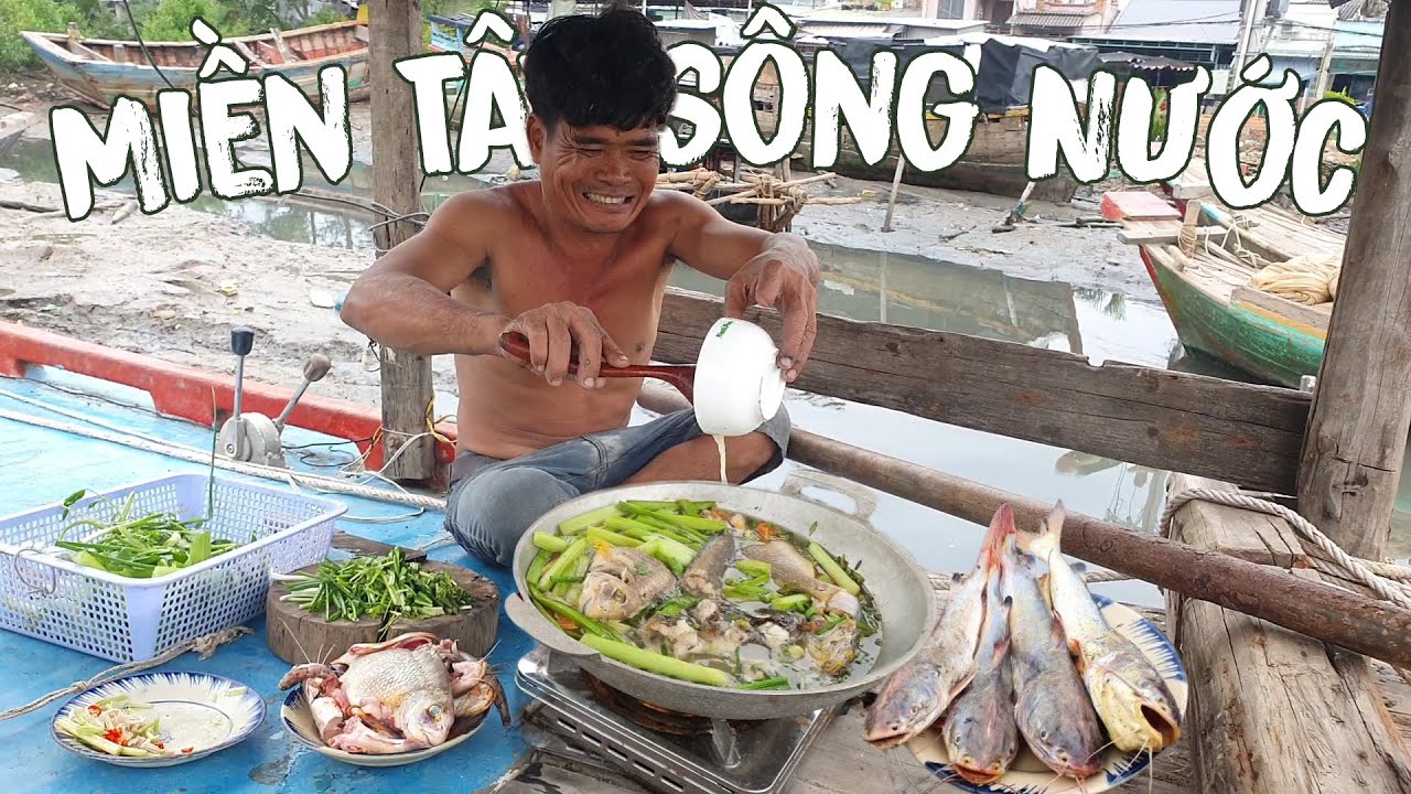 Thả cào bắt cá ''Nấu Sụn'' ăn cơm trên ghe ngày mưa bão | Ngư Dân Miền Tây #189