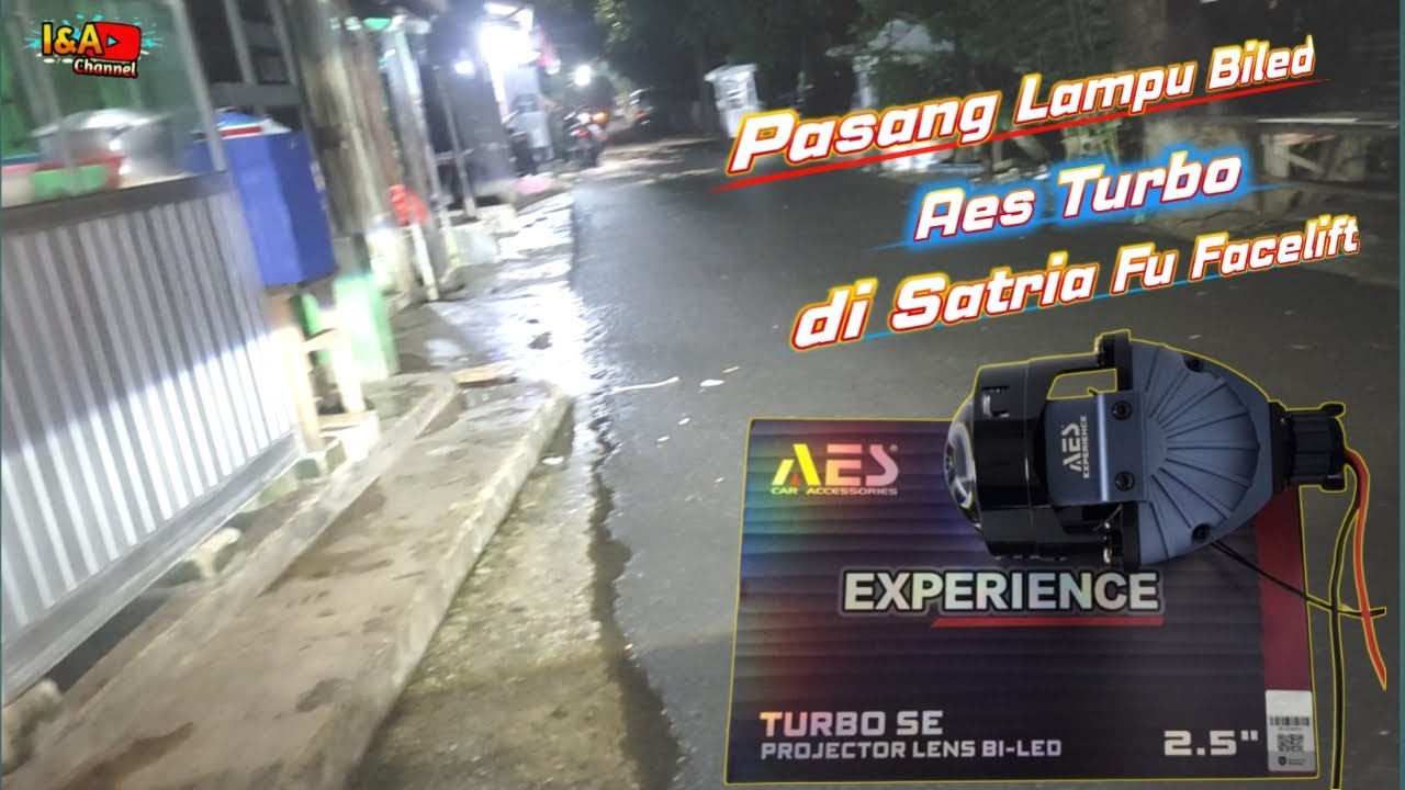 Pasang Lampu Biled Aes Turbo di Satria Fu Facelift