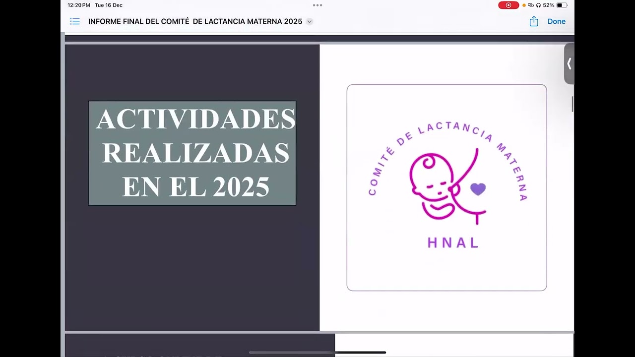 TELECAPACITACIÓN CIERRE DE LAS ACTIVIDADES REALIZADAS DURANTE EL AÑO DE GESTIÓN DEL COMITÉ DE LACTAN