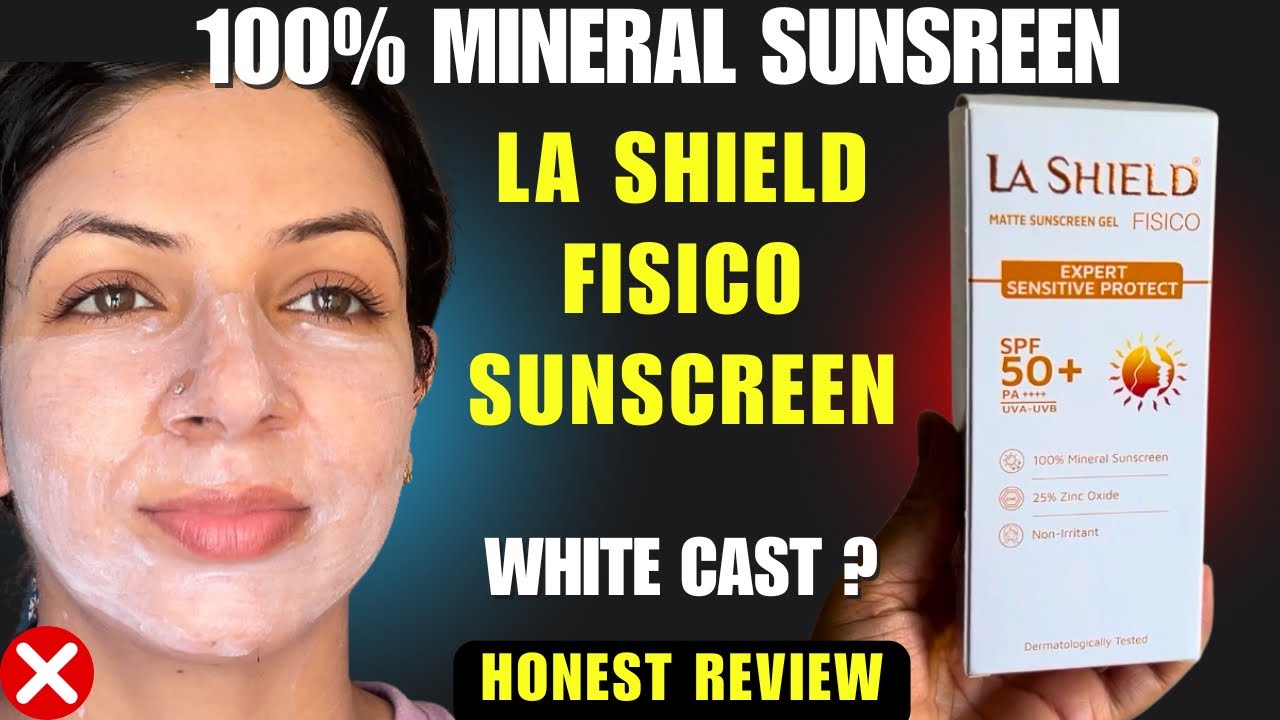 La Shield Fisico Sunscreen! BEST or WORST ? Mineral Sunscreen for oily, acne, sensitive skin ! 