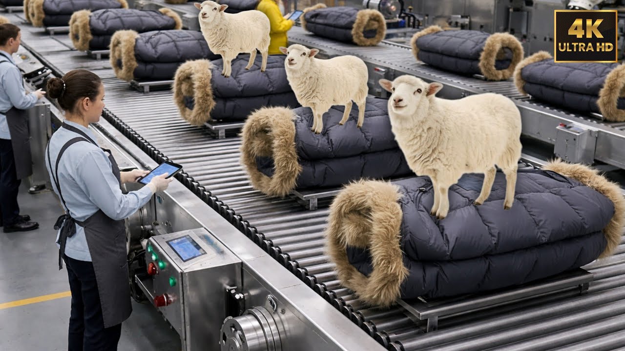 Premium Wool Production Begins | Modern Sheep Shearing|Manufacturing proses