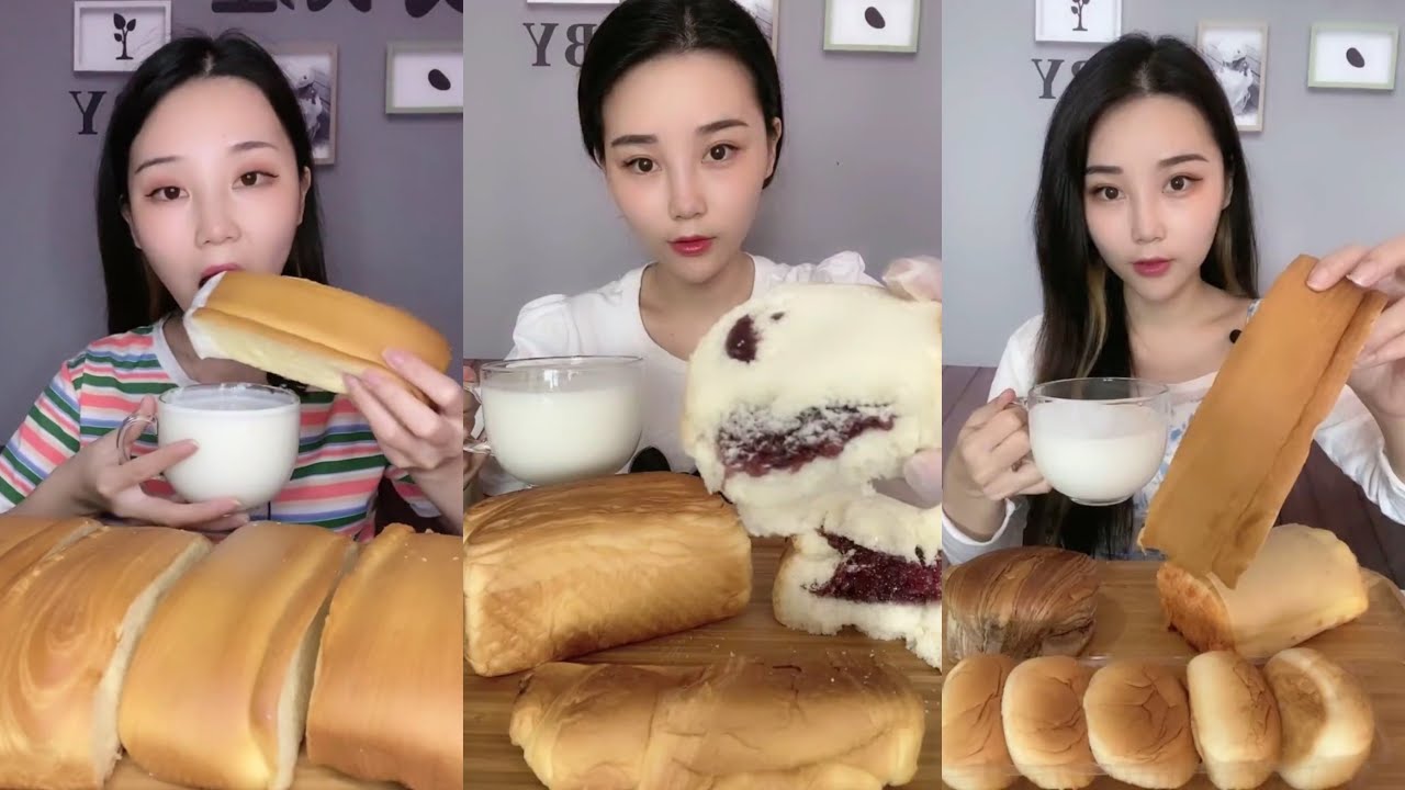 🍞 [MUKBANG] bread dipped in yogurt edition