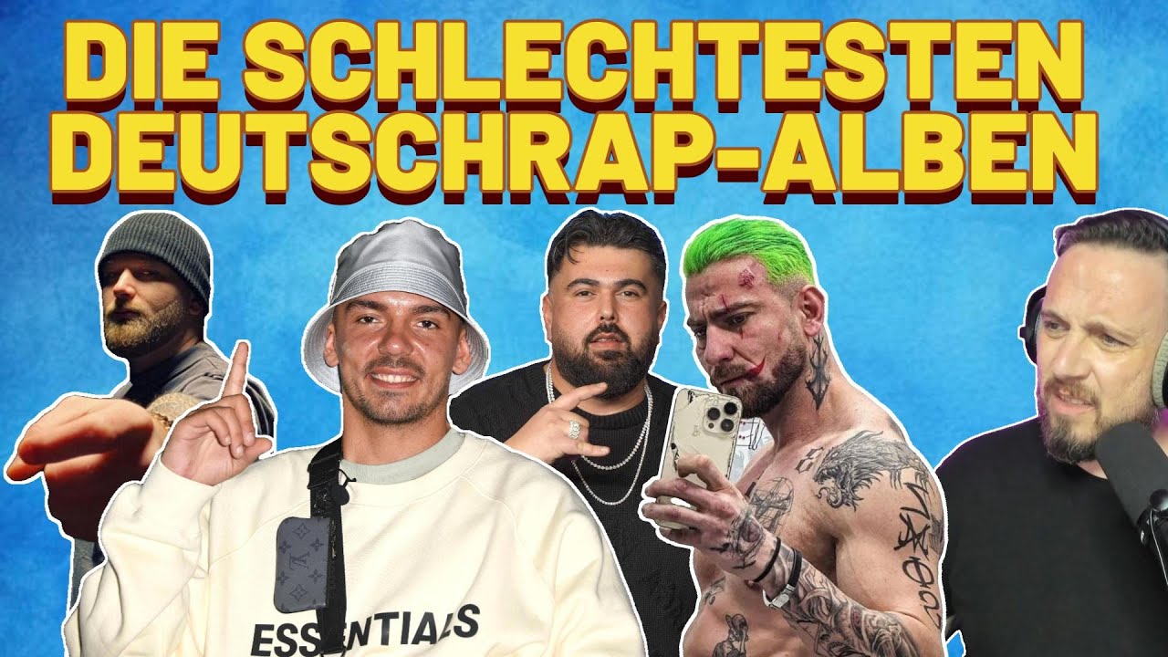 Die schlechtesten Deutschrap-Alben der letzten 10 Jahre 😱 Die ultimative Liste!