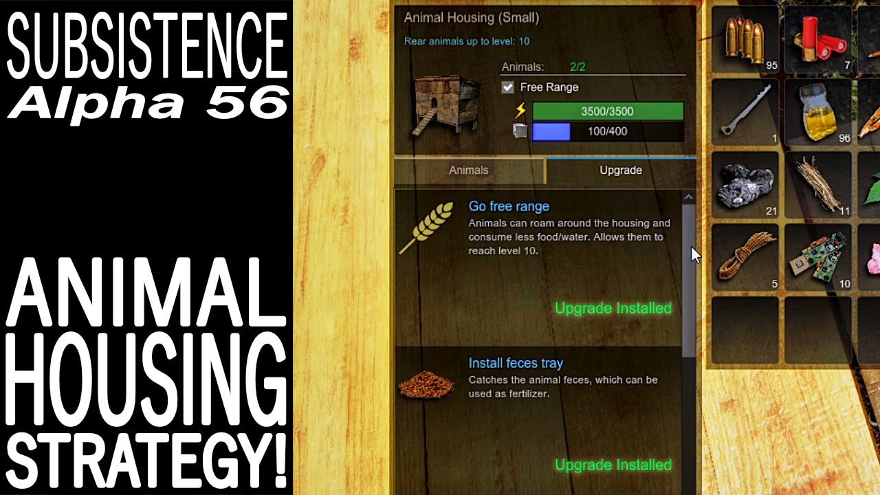 Animal Housing Strategy! | Subsistence Single Player Gameplay | EP 330 | Season 5