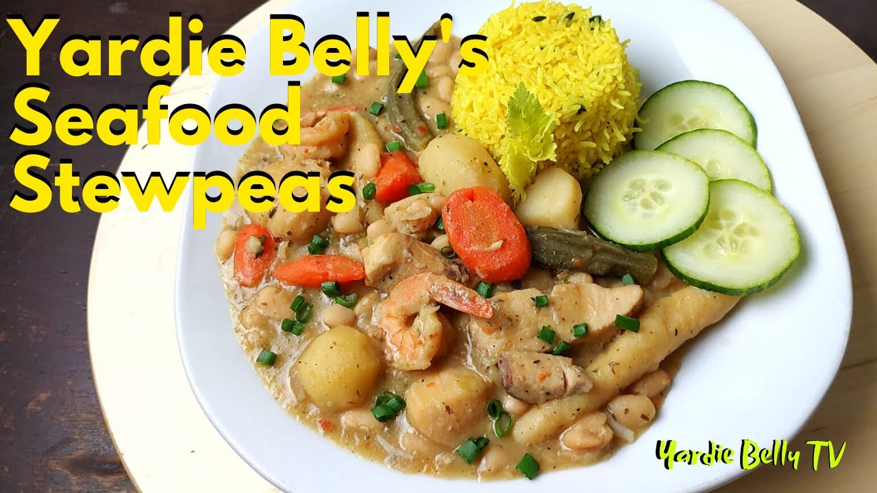 DELICIOUS SEAFOOD STEW PEAS | JAMAICAN STYLE | SEAFOOD STEW PEAS RECIPE
