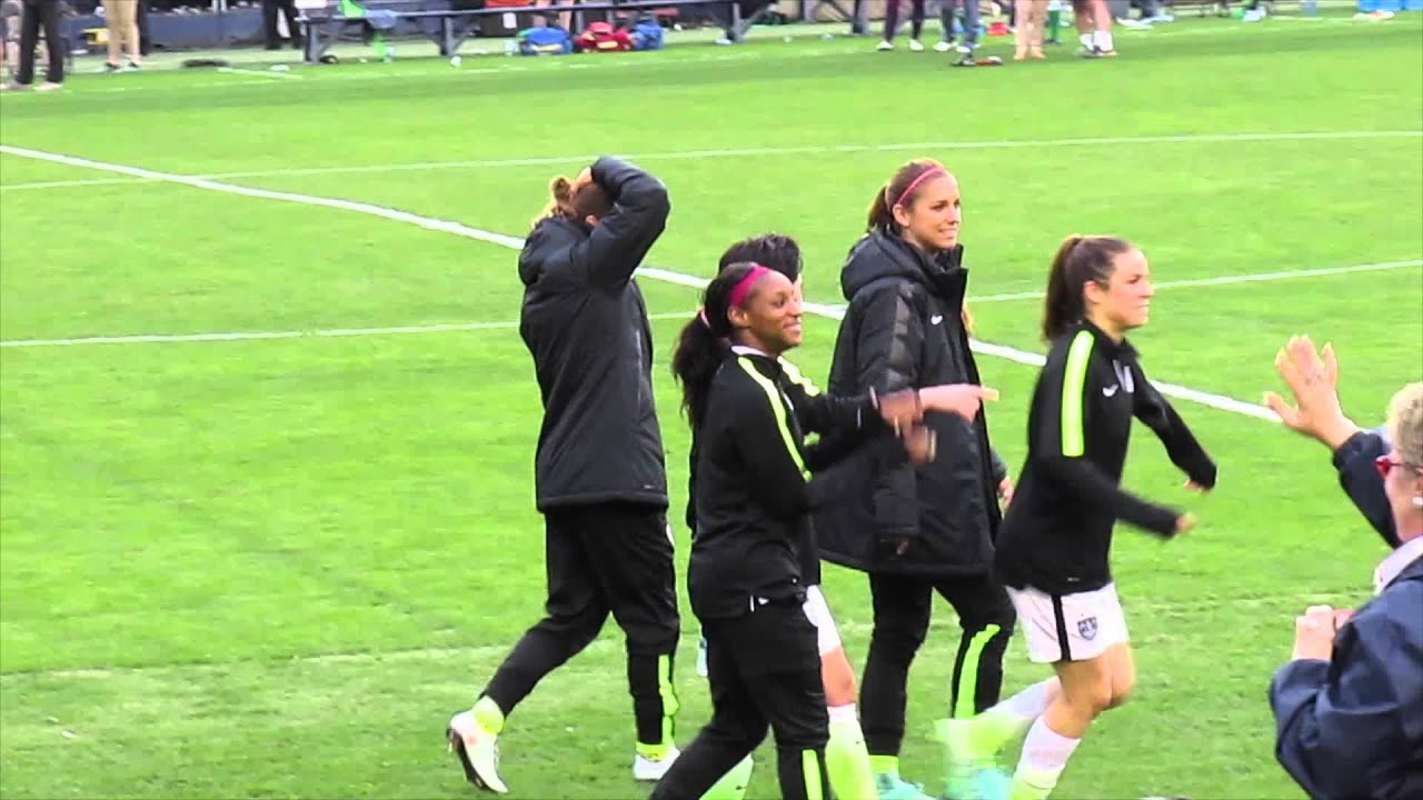 USWNT- Alex Morgan's 100 CAP and Dunn dancing to Justin Bieber!