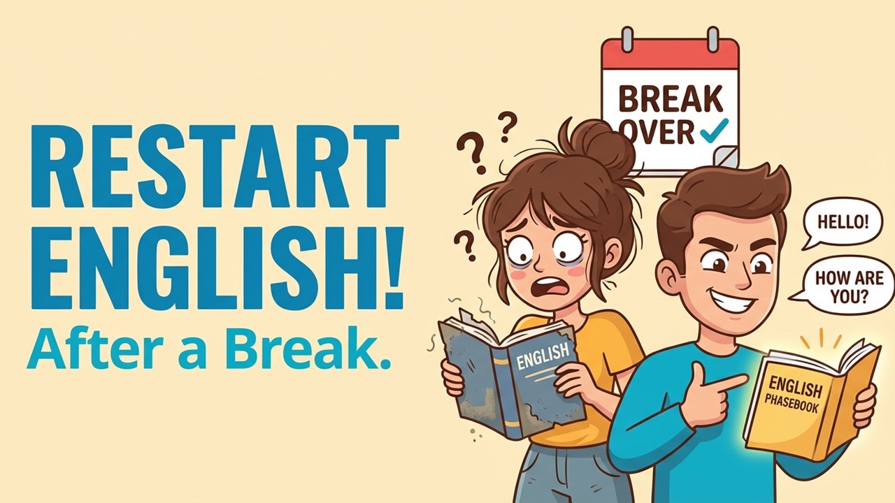 How to Restart Your English After a Break | Practice English Conversation
