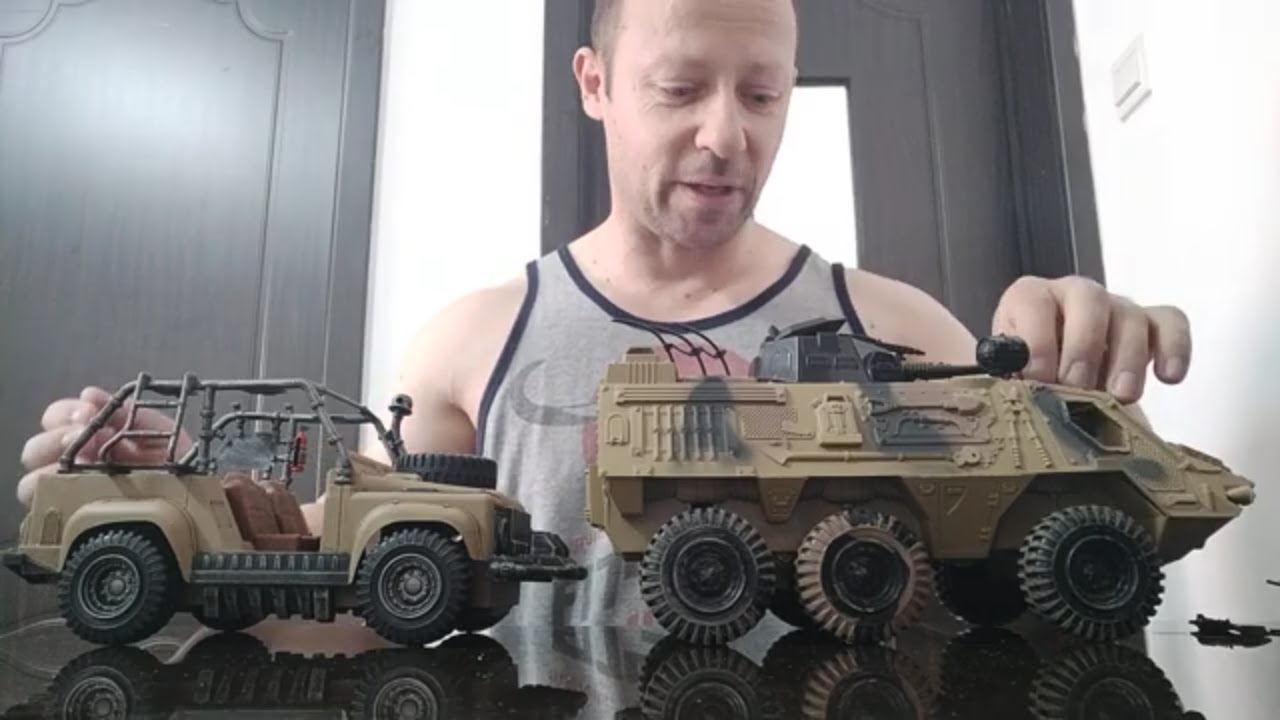 Soldier Force armored car / transporter 1:18 scale action figure vehicle. Ok, because it was cheap!