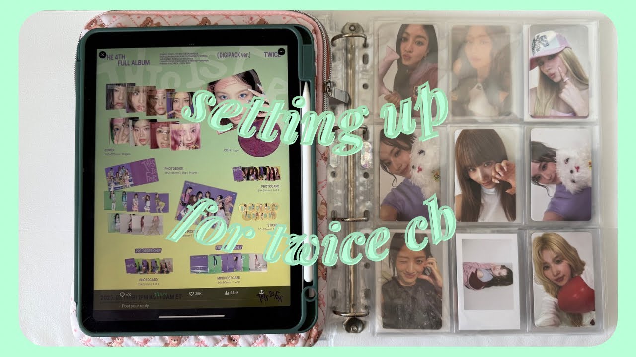 ✰ SETTING UP MY BINDER FOR THE TWICE 'THIS IS FOR' COMEBACK ✰ collecting two members