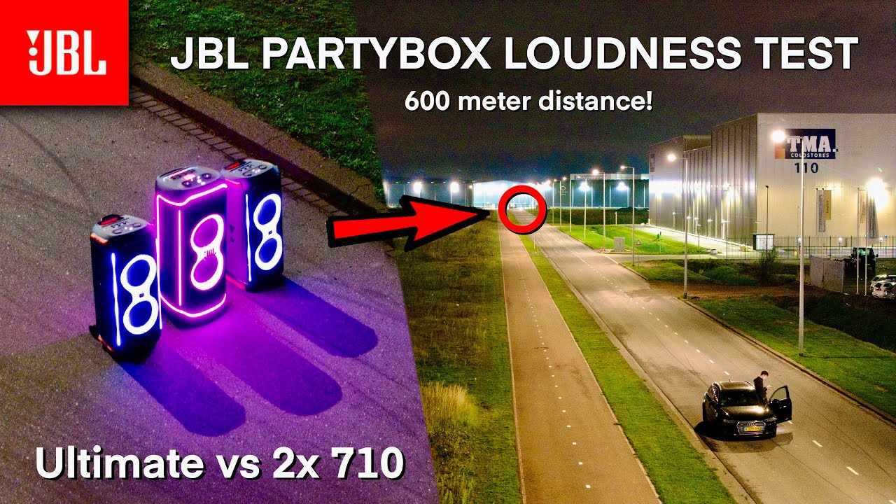 JBL Ultimate против 2x 710 — тест громкости RAW на расстоянии 600 метров!