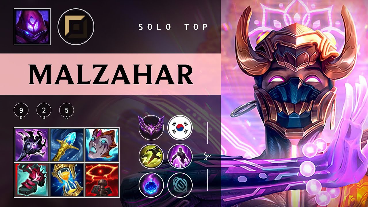 Malzahar Top vs Poppy - KR Master Patch 25.24