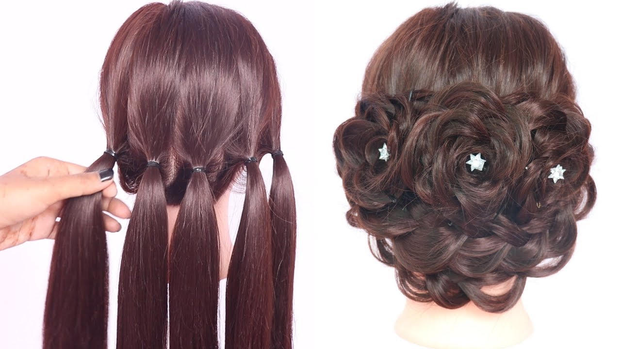 very new hairstyles with trick || hairstyle for thin hair || party hairstyle || ladies hair style