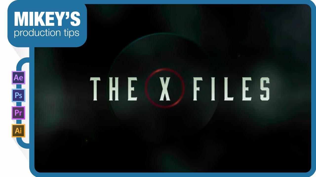 How to create the x files title in After Effects