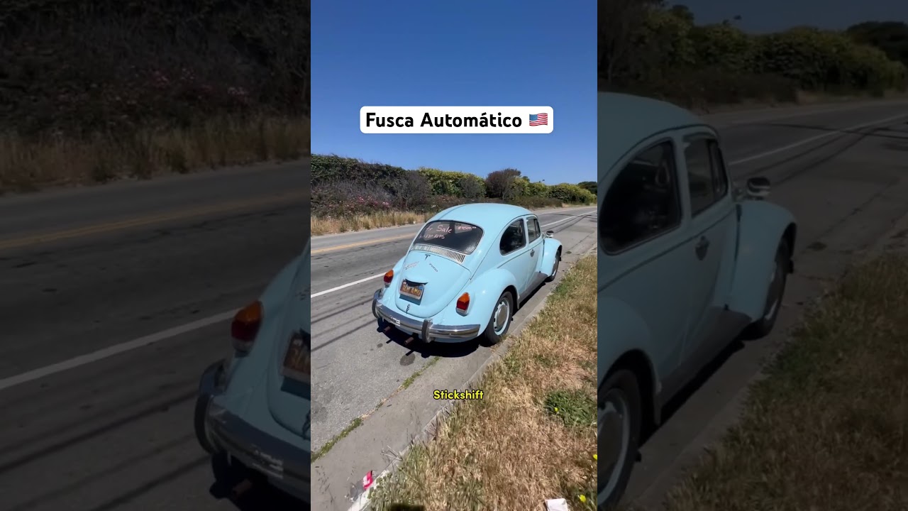 VW Fusca Autom&aacute;tico nos EUA 🇺🇸 #carros #automobile #vw #youtubeshorts