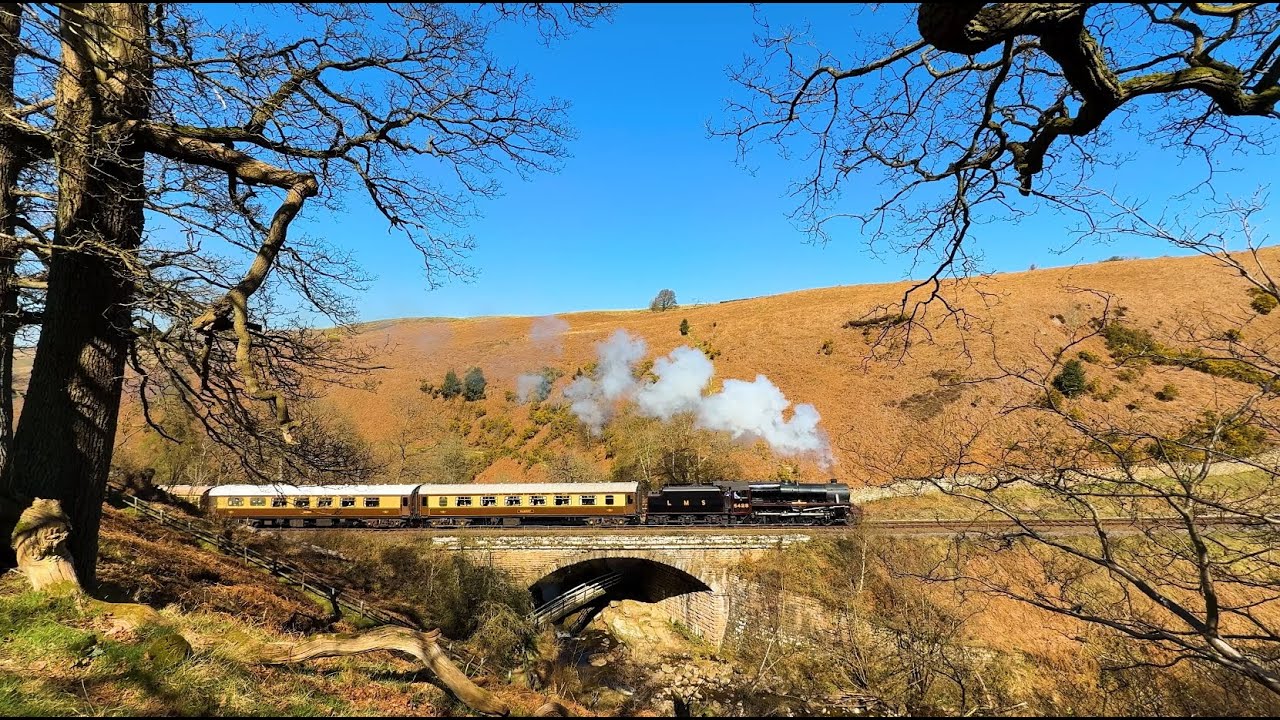 Steam at Whitby with Jubilee No 45596 'Bahamas' and Black 5 'Eric Treacy' on the 1:49