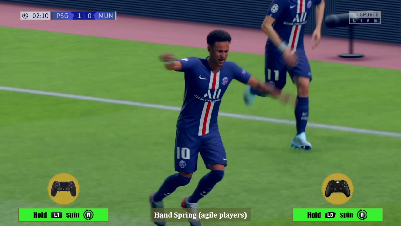 FIFA 20 CELEBRATION | Hand Spring (agile players) or Power Slide | Finishing Move | PS4 & XBOX