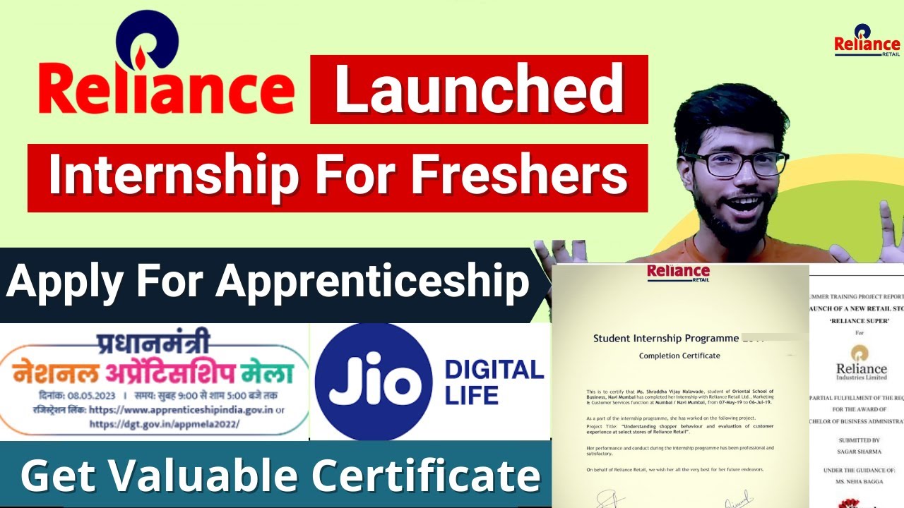 Jio Summer Internship Program 2023 | Reliance Jio Internship And Apprentice Mela College Students