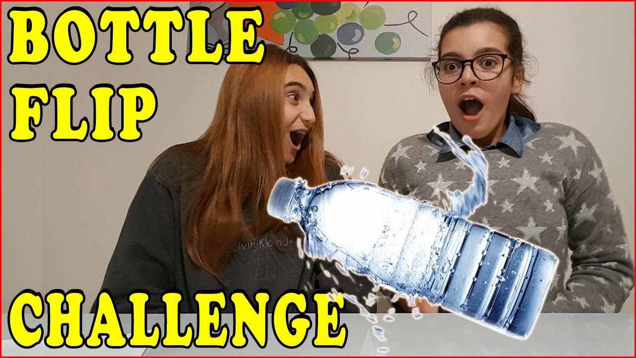 BOTTLE FLIP CHALLENGE: Giulia Guerra vs Mary