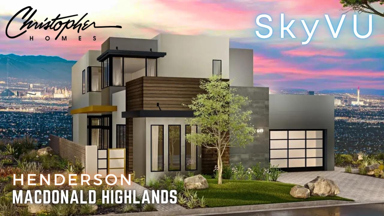 Beautiful Modern Luxury Home, Ritz at SkyVu by Christopher Homes MacDonald Highlands Henderson NV
