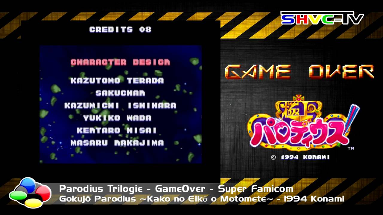 Parodius - Sp&eacute;cial Game-Over Super Famicom [HD]
