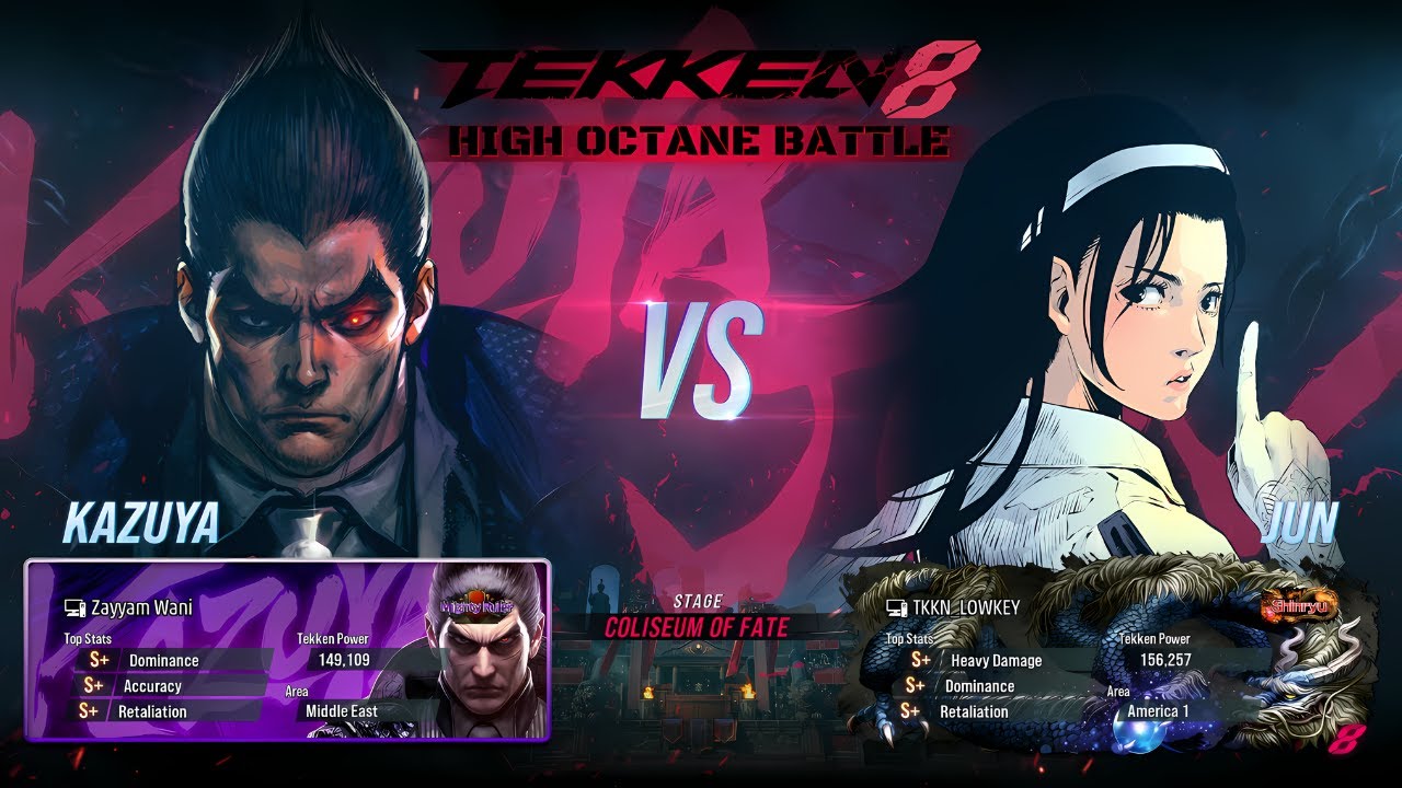 TEKKEN 8🔥HIGH OCTANE BATTLE🔥JUN vs KAZUYA🔥4K RANKED MATCH!