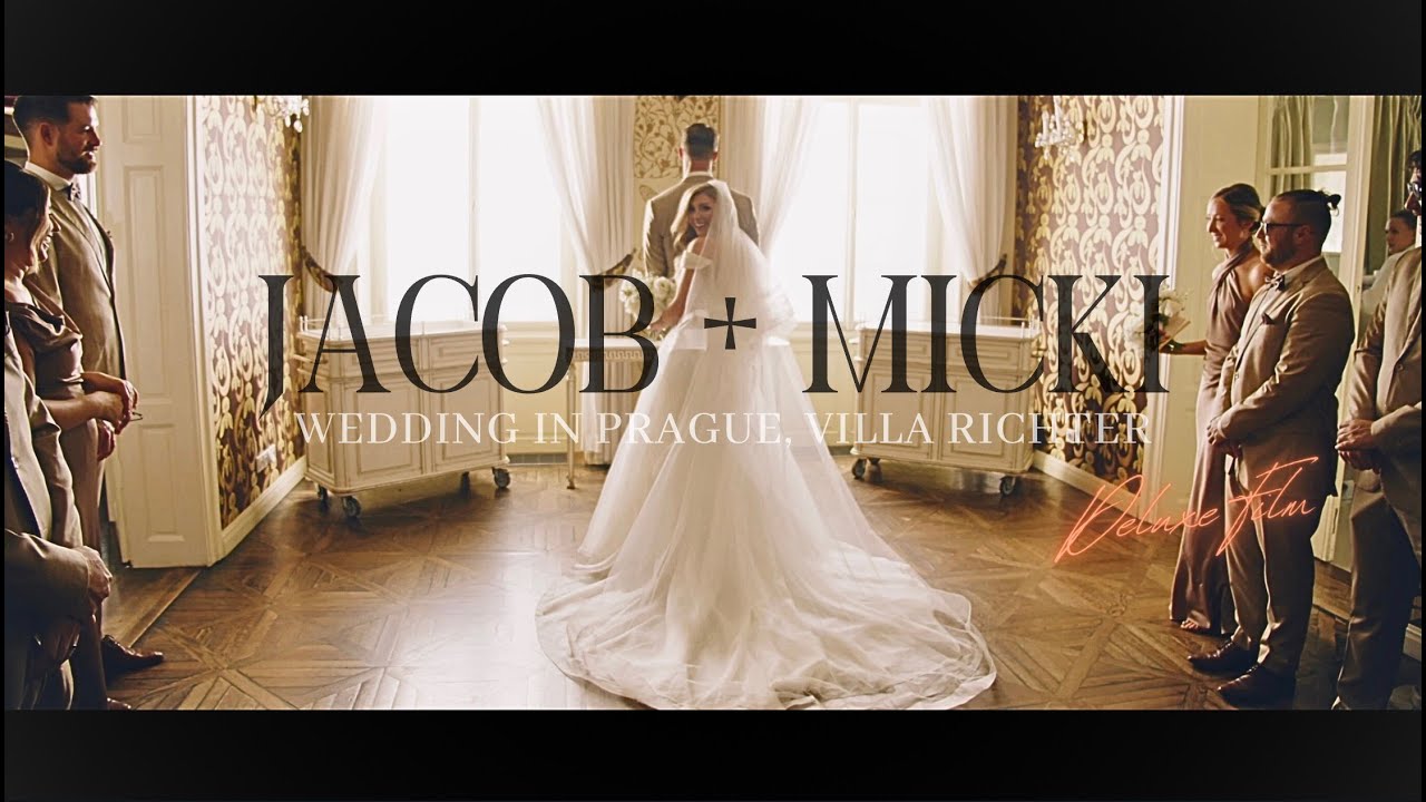 Prague Wedding at Villa Richter | J + M | Destination Ceremony with Old Town View