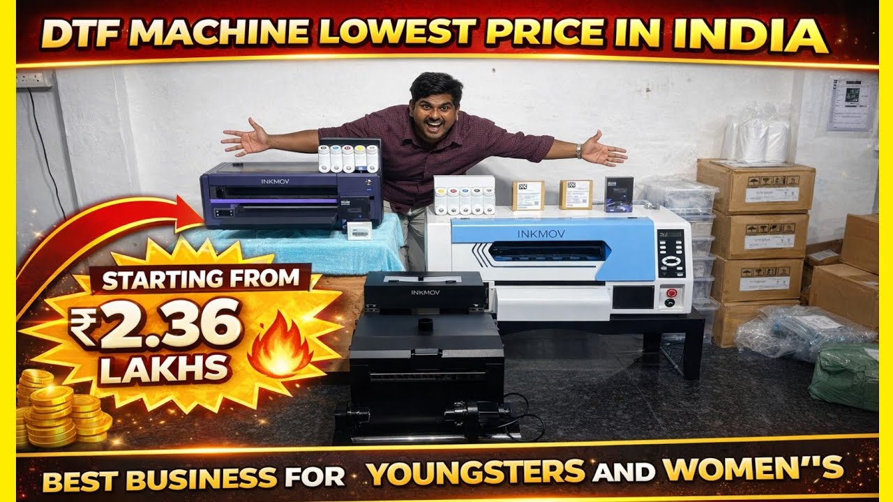 DTF MACHINE, UV DTF MACHINE AT LOWEST PRICE  | CHENNAI | Vandu urutti