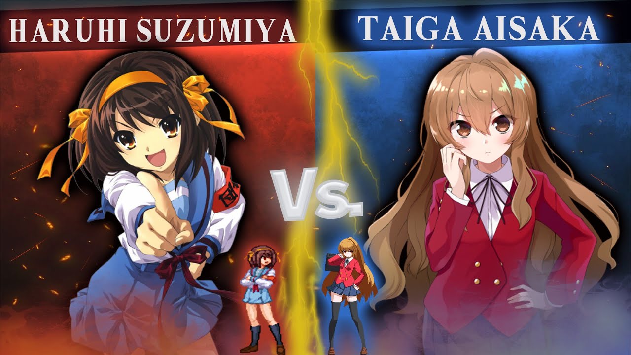 [MUGEN] AI BATTLE - Haruhi Suzumiya vs Taiga Aisaka