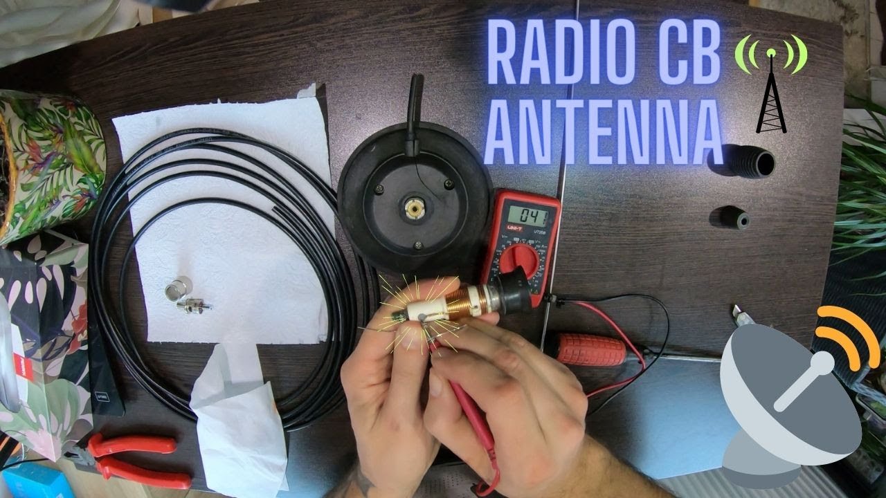 Antena CB 50 Ohm coaxial cable replaced and new plug installed , kabel byttet og ny plugg installert