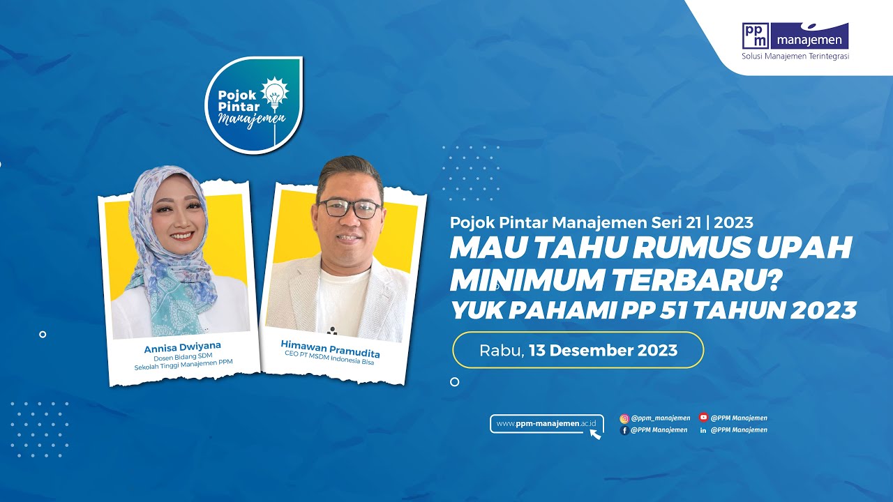 POPINMAN 2023 - Mau Tahu Rumus Upah Minimum Terbaru? Yuk Pahami Pp 51 Tahun 2023