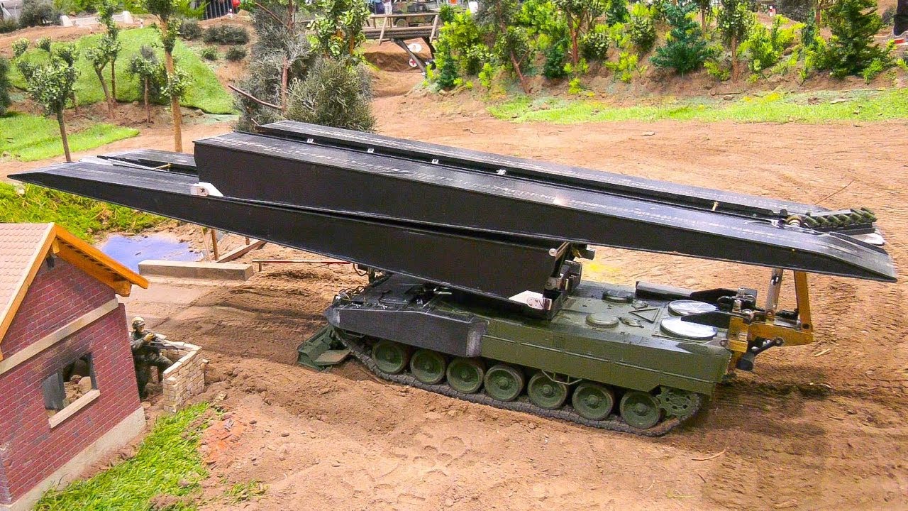 RC LEOPARD 2 BRIDGE LAYER TANK LEGUAN IN SCALE 1/16!! ORIGINAL VEHICLE SINCE 2018