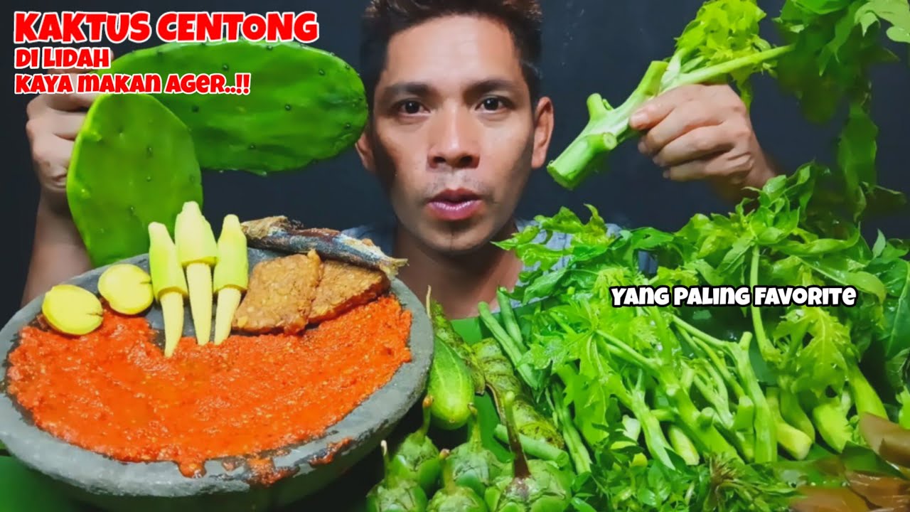 KAKTUS CENTONG-BATANG PEPAYA TERONG LALAP TIMUN + PETAI