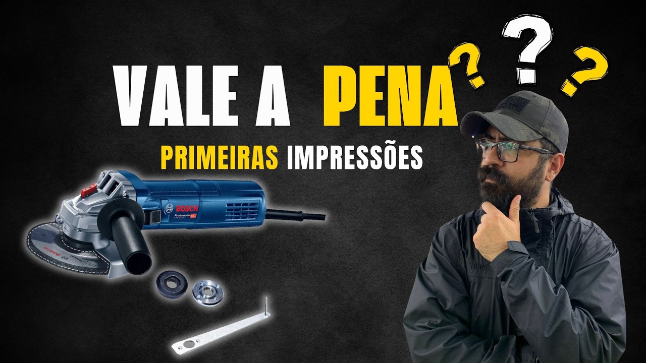 Vale a Pena? Esmerilhadeira Bosch GWS 9-125 S com Controle de Velocidade | Unboxing Completo