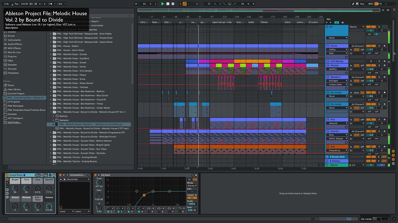 Melodic House by Bound to Divide | Ableton Project File, Template, Download available