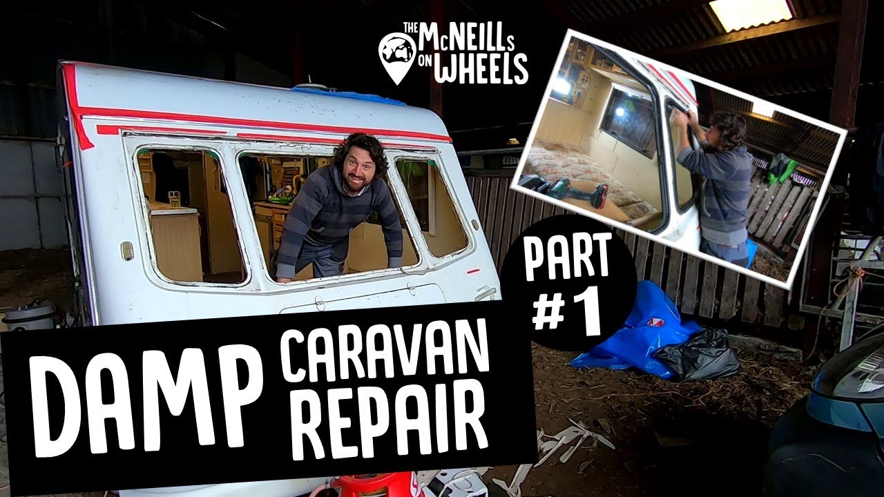 Repairing A Damp Caravan: Part 1 – Relocation & Removing The Windows