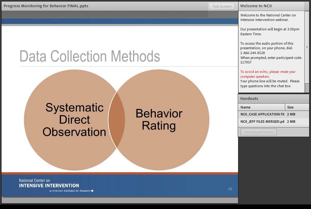 Monitoring Student Progress for Behavioral Interventions