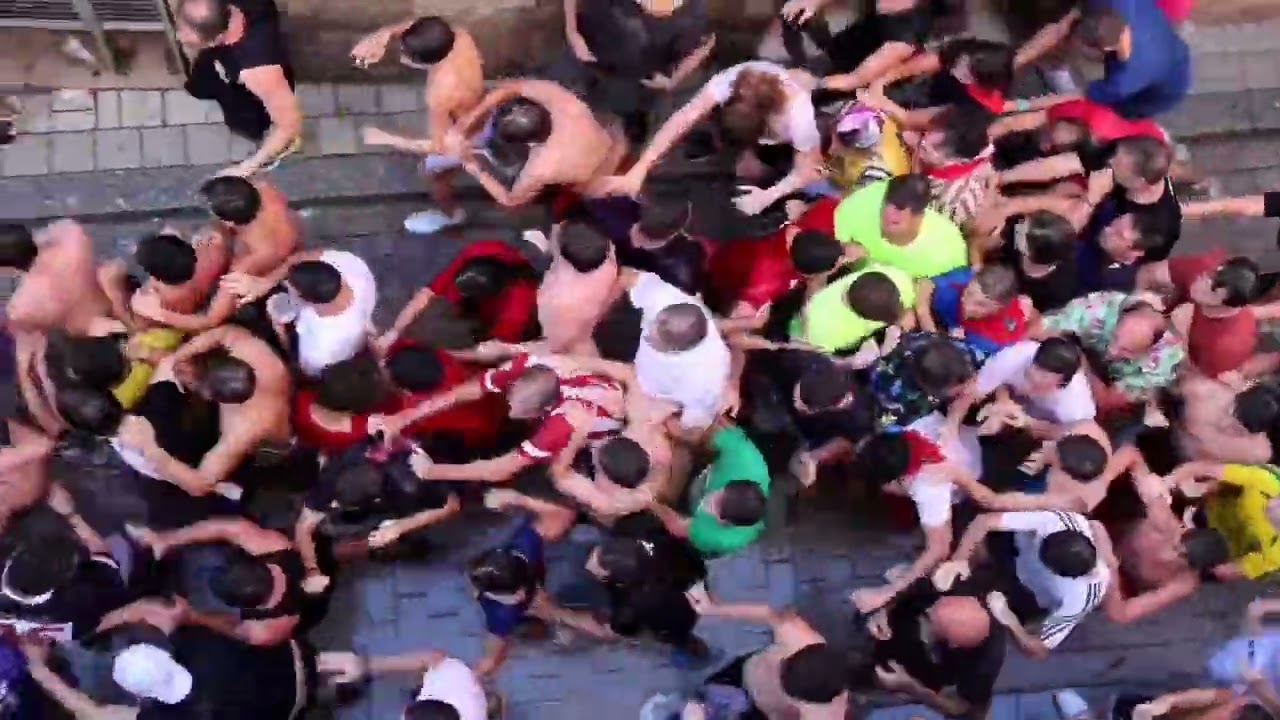 Peñafiel se empapa en el segundo chúndara de las fiestas