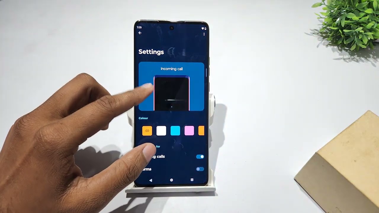 Set incoming call edge lighting in moto g82 , g85 | moto g84 me fingerprint animation kaise set kare