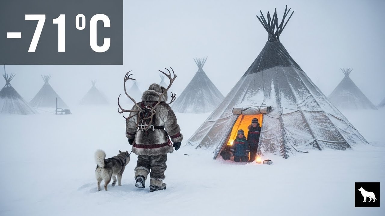 24 Hours with Yakut Nomads in FREEZING Winter — How Humans Survive –71°C