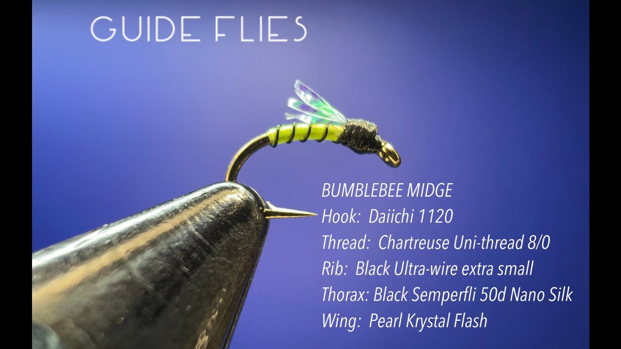 Fly Tying Tutorial on Bumblebee Midge Emerger Pattern