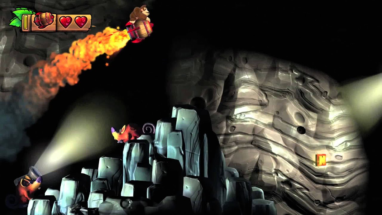 Donkey Kong Country: TF. Vuelo ratasante 2-B - Gameplay - 100% puzzles y letras