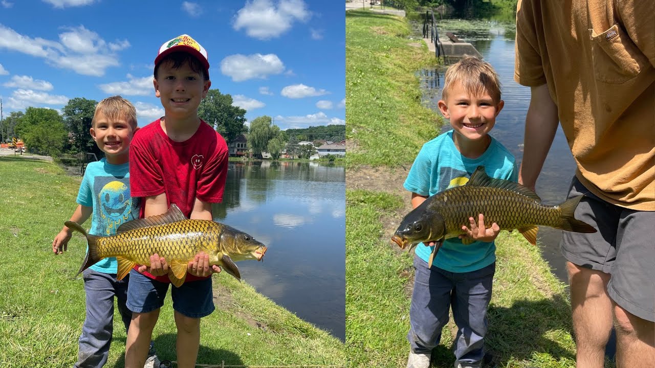 Chasing monster carp, bass & sunfish - One Epic Fishing Day!