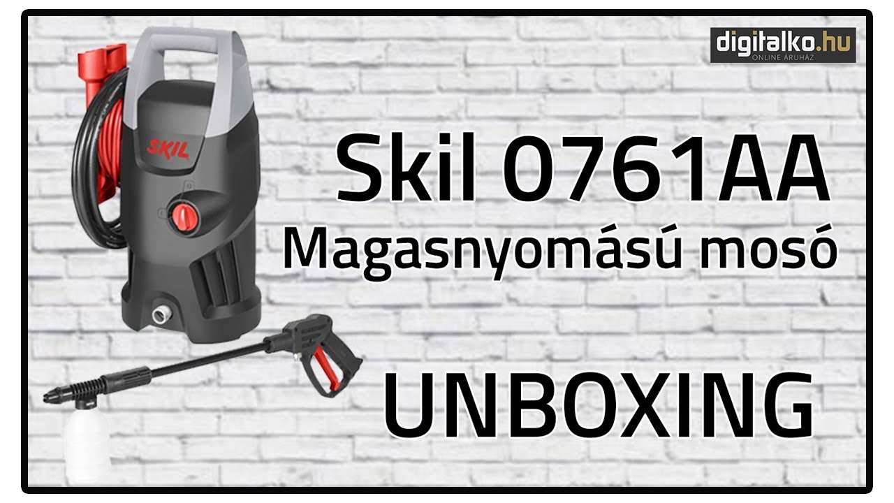 Skil 0761AA magasnyomású mosó UNBOXING - digitalko.hu