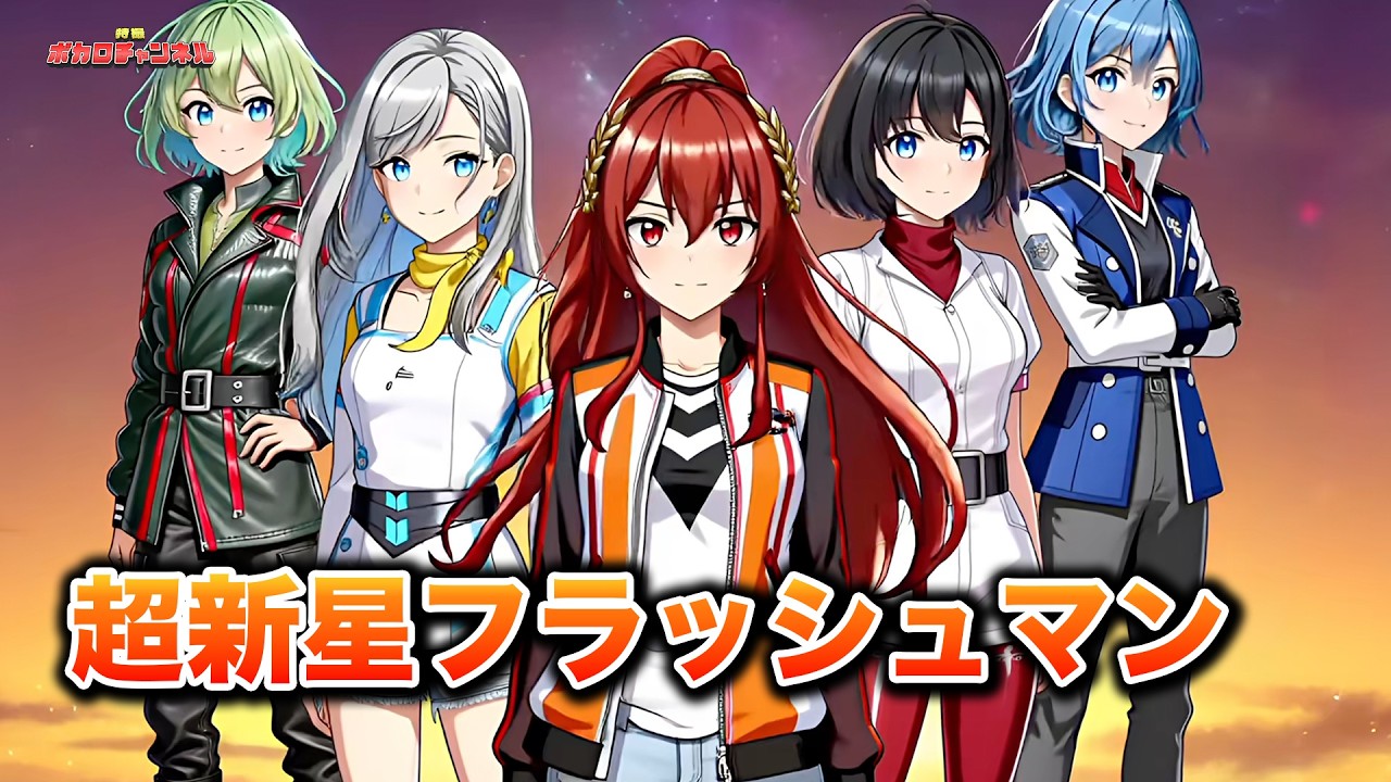 【フラッシュマン40周年】超新星フラッシュマン(北原 拓)/ Megpoid