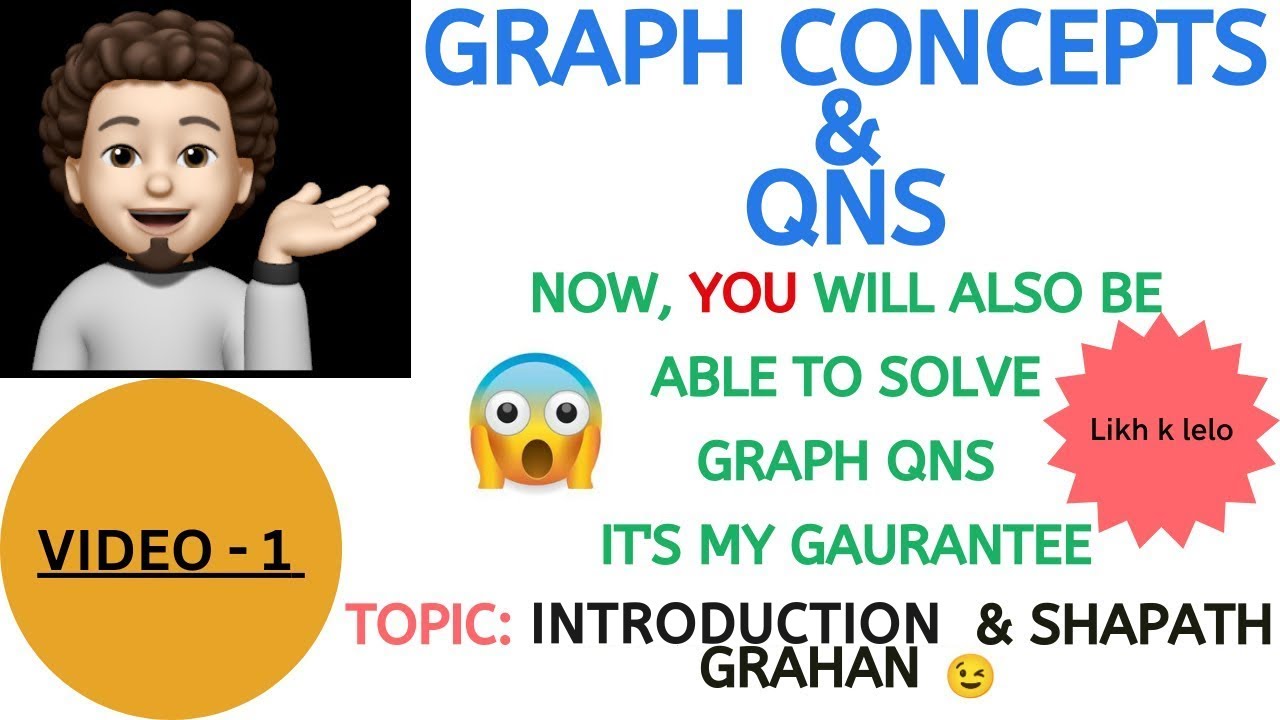 Graph Concepts & Qns - 1 : Graph will no more be a Nightmare 😴😱🤯
