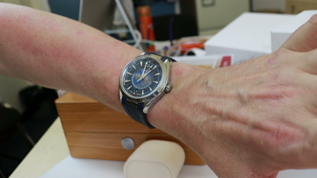 A complication to consider. Omega Aqua Terra worldtime GMT on the wrist.